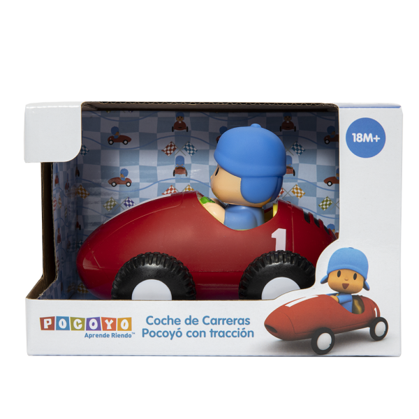 Coche de Carreras Pocoyo con Traccion Bandai